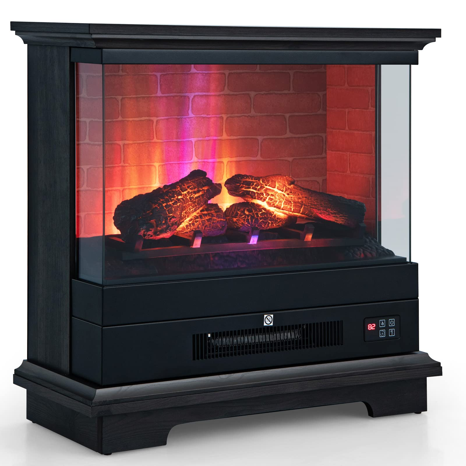 27 Inch Freestanding Fireplace - Tangkula